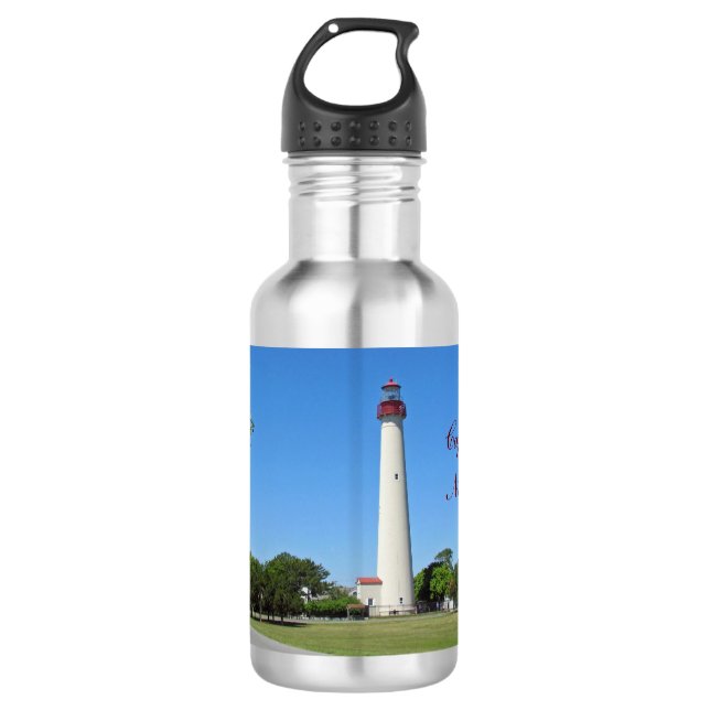 Cape May Lighthouse Stainless Steel Water Bottle (Front)