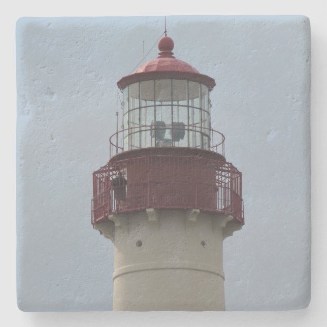 Cape May Lighthouse Stone Coaster (Front)