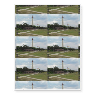 Cape May Lighthouse Temporary Tattoos