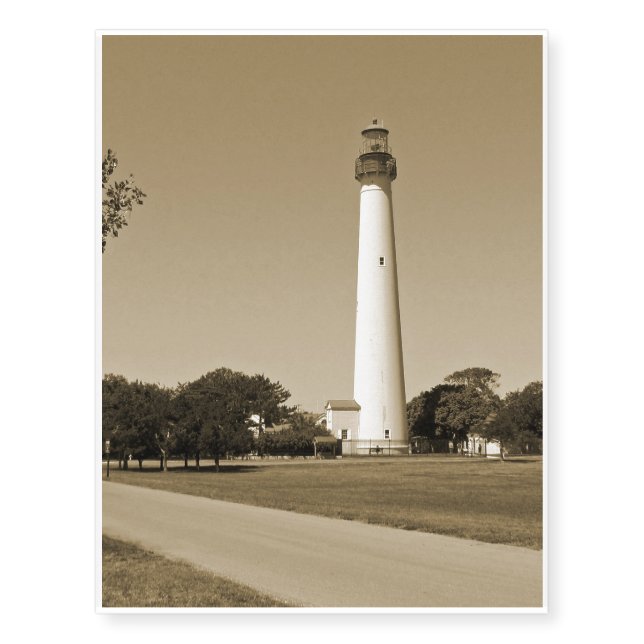 Cape May Lighthouse Temporary Tattoos (Front)
