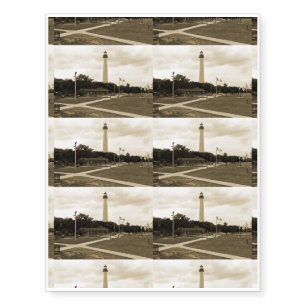 Cape May Lighthouse Temporary Tattoos