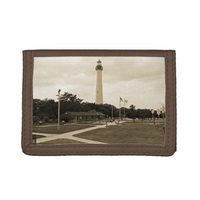 Cape May Lighthouse Tri-fold Wallet (Front)