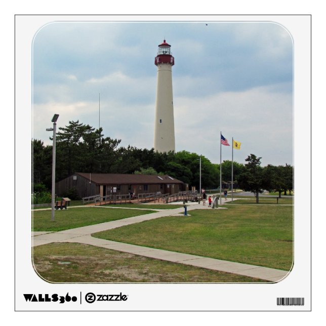 Cape May Lighthouse Wall Sticker (Front)