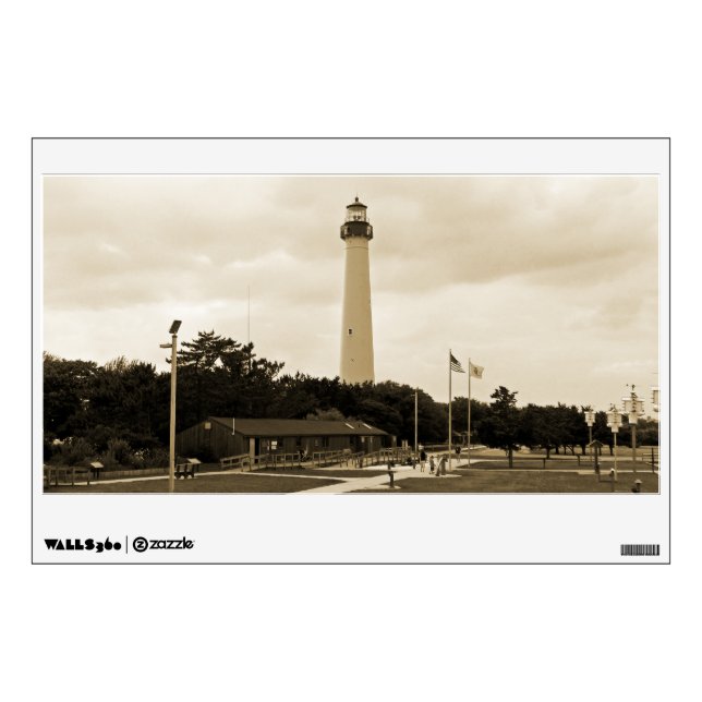 Cape May Lighthouse Wall Sticker (Front)
