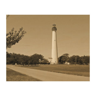 Cape May Lighthouse Wood Wall Art
