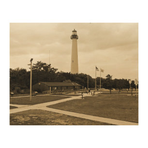 Cape May Lighthouse Wood Wall Decor