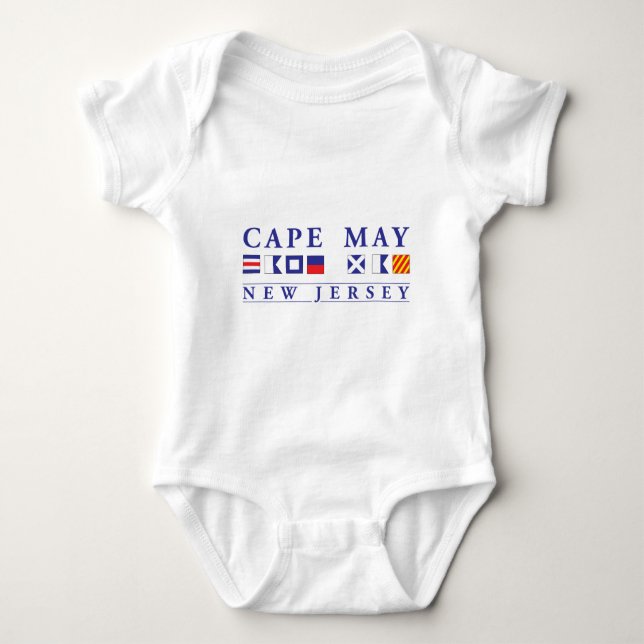 Cape May New Jersey Baby Bodysuit (Front)