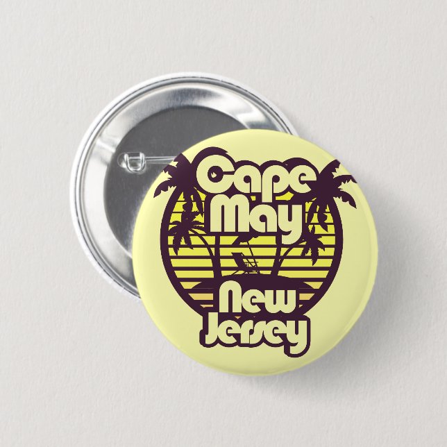Cape May,New Jersey Button (Front & Back)