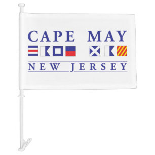 Cape May New Jersey Car Flag