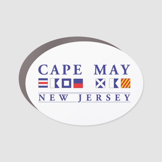 Cape May New Jersey Car Magnet (Front)
