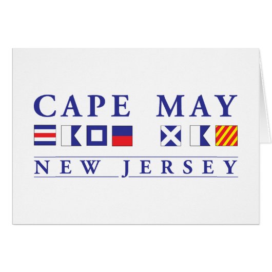 Cape May New Jersey Cards (Front Horizontal)
