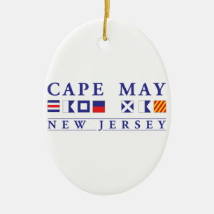 Cape May New Jersey Ceramic Ornament