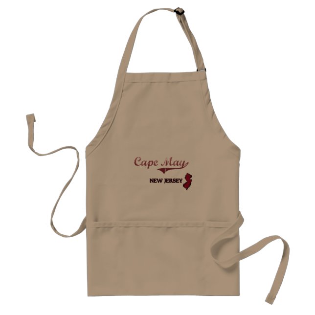 Cape May New Jersey City Classic Adult Apron (Front)