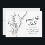 Cape May New Jersey Map Modern Wedding Save The Date<br><div class="desc">Invite your loved ones to mark their calendars for your Cape May, New Jersey wedding with our modern black and white Jersey Shore map-themed Save the Date cards. Perfect for iconic wedding venues like Congress Hall, The Southern Mansion, Cape May Winery & Vineyard, The Grand Hotel, and Willow Creek Winery,...</div>