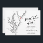 Cape May New Jersey Map Modern Wedding Save The Date<br><div class="desc">Invite your loved ones to mark their calendars for your Cape May, New Jersey wedding with our modern black and white Jersey Shore map-themed Save the Date cards. Perfect for iconic wedding venues like Congress Hall, The Southern Mansion, Cape May Winery & Vineyard, The Grand Hotel, and Willow Creek Winery,...</div>