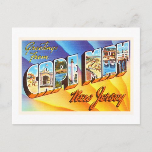 Cape May New Jersey NJ Vintage Travel Postcard_ Postcard