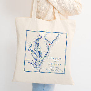 Cape May New Jersey Shore Wedding Welcome Tote Bag