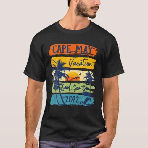 Cape May New Jersey Vacation 2022 Matching Family T_Shirt