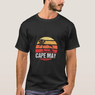 Cape May Nj Beach Retro Hoodie Distressed T-Shirt