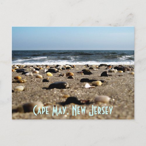 Cape May NJ Beach Scene Postcard