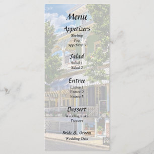 Cape May NJ – Restaurant on Jackson Street Menu