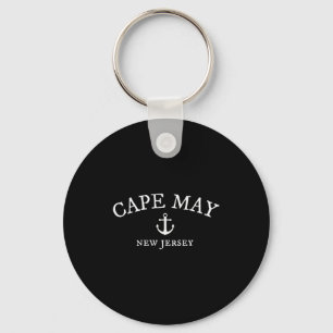 Cape May Nj Shirt, New Jersey Sea Town Keychain