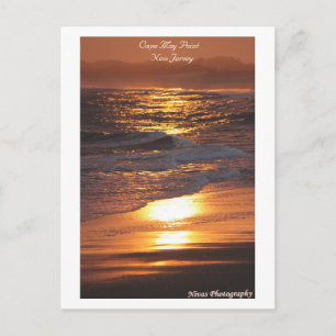 Cape May Point New Jersey Sunset Postcard