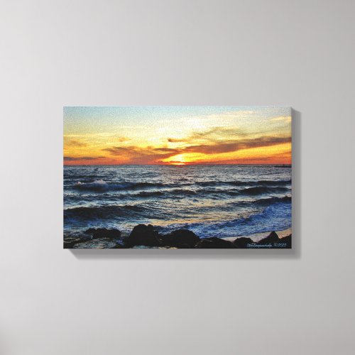 Cape May Point Sunset Canvas Print