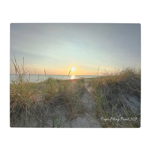 Cape May Point Sunset Metal Print