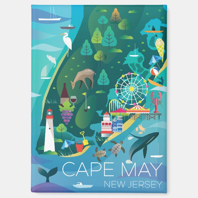 Cape May Refrigerator Magnet (Front)