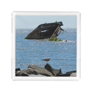 Cape May Shipwreck Acrylic Tray