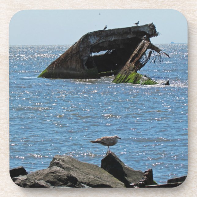 Cape May Shipwreck Coaster (Front)