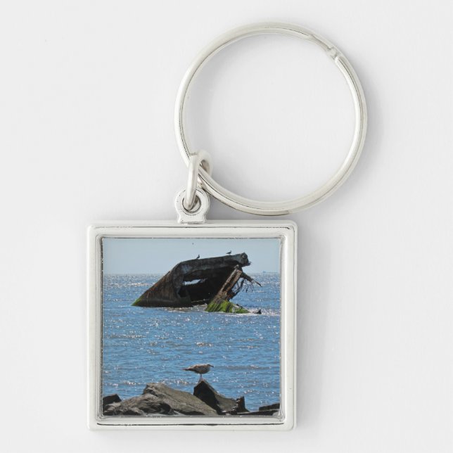 Cape May Shipwreck Keychain (Front)