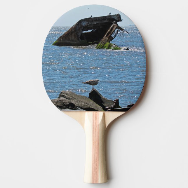 Cape May Shipwreck Ping-Pong Paddle (Front)