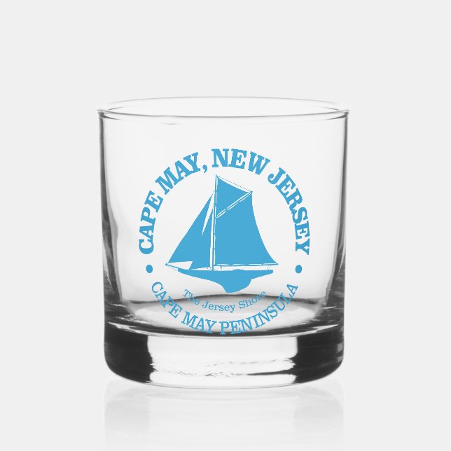 Cape May (sloop) Whiskey Glass (Front)