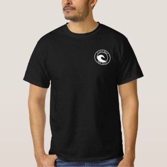 Cape May White Ocean Wave Circle Design T-Shirt