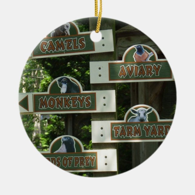 Cape May Zoo Christmas Ornament (Front)