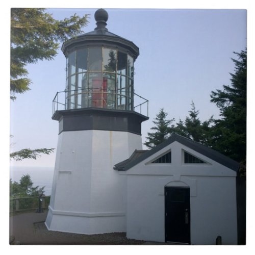 Cape Meares Lighthouse OR Ceramic Tile
