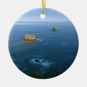 Cape Meares, Oregon Coast Ceramic Ornament