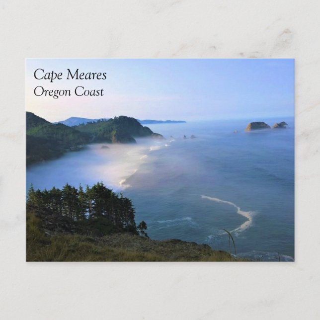 Cape Meares, Oregon Coast Postcard (Front)