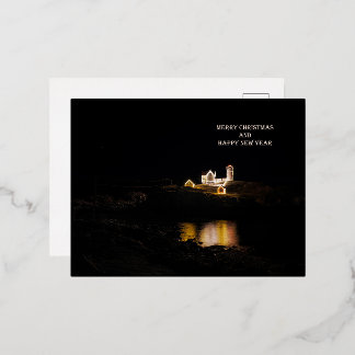 Cape Neddick Light Christmas Card