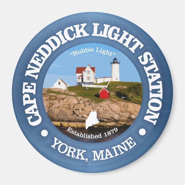 Cape Neddick Light Station Magnet (Front)