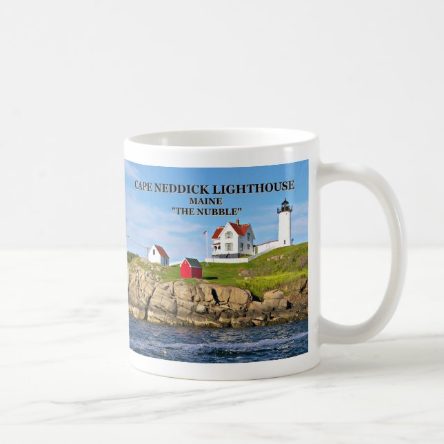 Cape Neddick Light ('the Nubble'), Maine Coffee Mug (Right)