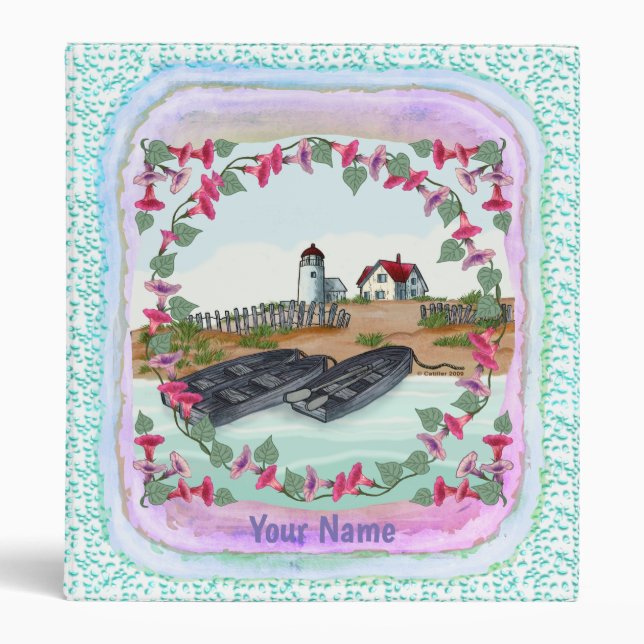 Cape Neddick Lighthouse  3 Ring Binder (Front)
