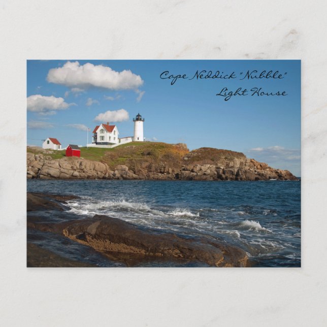 Cape Neddick "Nubble" Light House Postcard (Front)