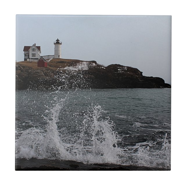 Cape Neddick / Nubble Light Tile (Front)