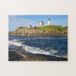 Cape Neddick &quot;the Nubble&quot; Lighthouse, York Maine Jigsaw Puzzle at Zazzle