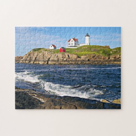 Cape Neddick "the Nubble" Lighthouse, York Maine Jigsaw Puzz