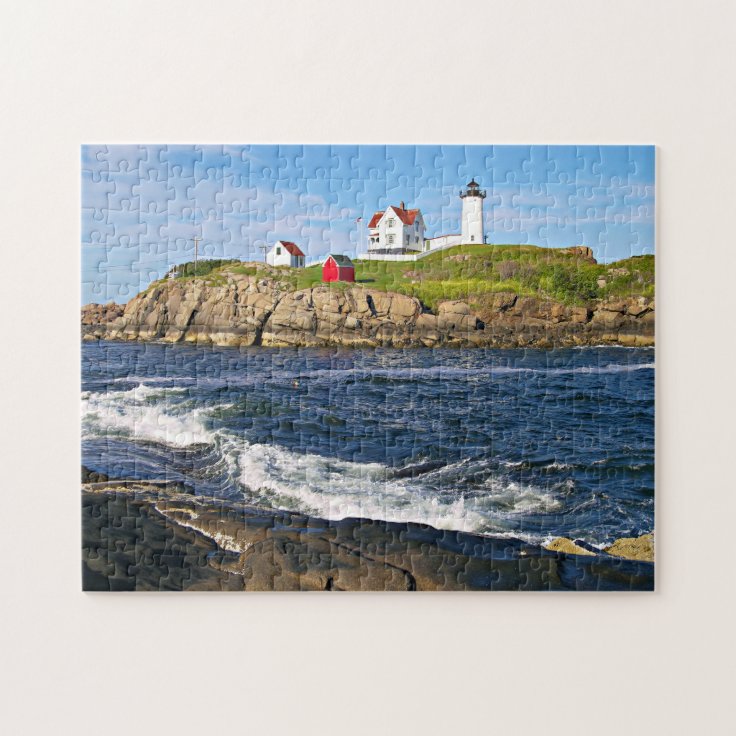 Heritage Puzzle Coastal Collage - 550 Piece Beach Jigsaw Puzzles For Adults Size 18\" X 24\" By Barb Tourtillotte - Coastal Puzzle Brain Teaser Suitable For Framing - Made In U.S.A