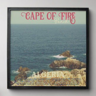 Cape of Fire beach coast shore Jijel, Algeria Peel And Stick Photo Tile